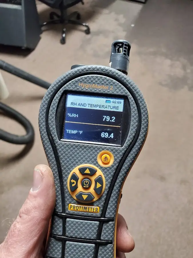 Moisture meter humidity assessment for Fire & Smoke Damage Restoration in Price